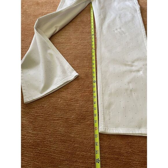 Esparanto Women’s Size L Jeans Bedazzled White European Designer New With Tag - Picture 6 of 9